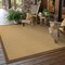 Homeroots 9 x 13 ft. Beige & Brown Plain Indoor & Outdoor Area Rug 389488 - alternate 7